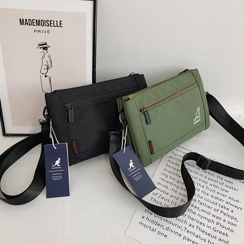 New Trendy Kangaroo Student Small Bag Korean Style Fashion Printed Crossbody Bag Men's Simple and Attractive Shoulder Bag Wholesale