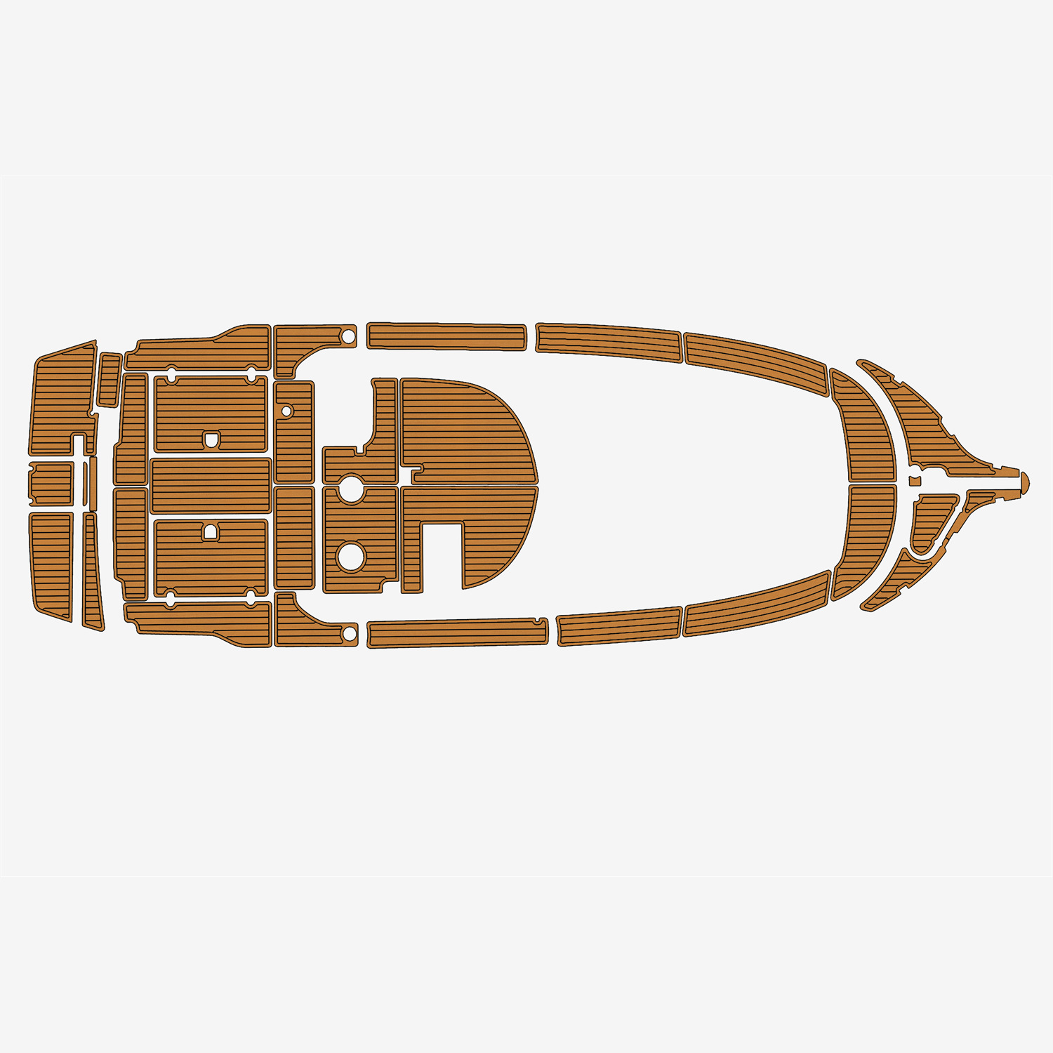 2005 star fisher 1060  EVA teak Marine Faux Foam Floor