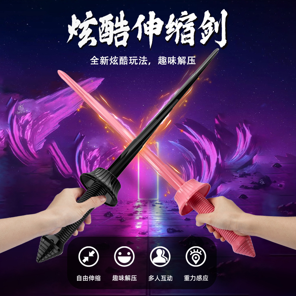 跨境爆款3D重力小刀武士刀蝴蝶刀解压玩具3D打印螺旋刀地摊玩具