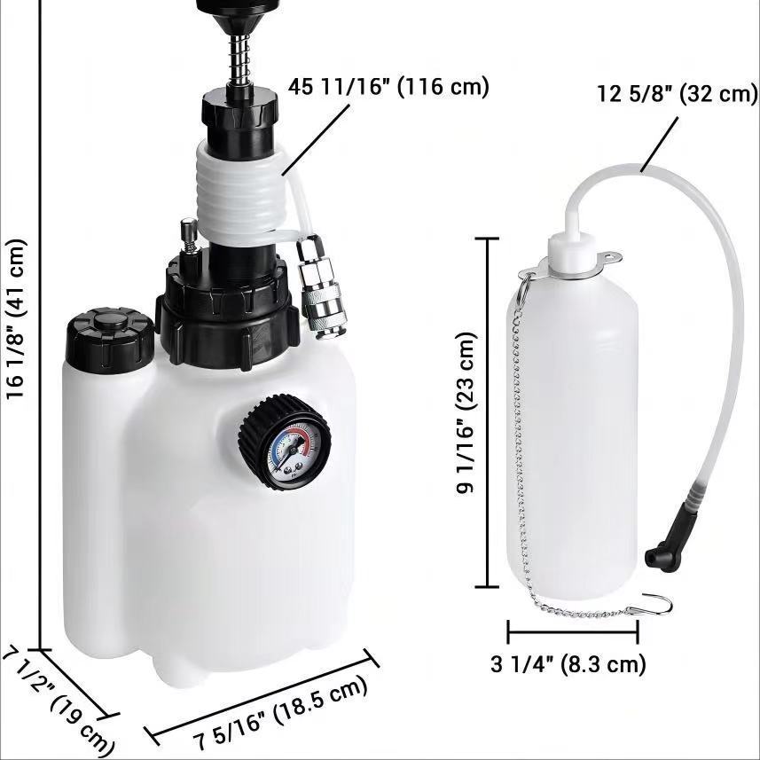 3L Brake Fluid Reservoir, Brake Fluid Replacement Pot, Automotive Tools, Auto Repair Tools, Brake System