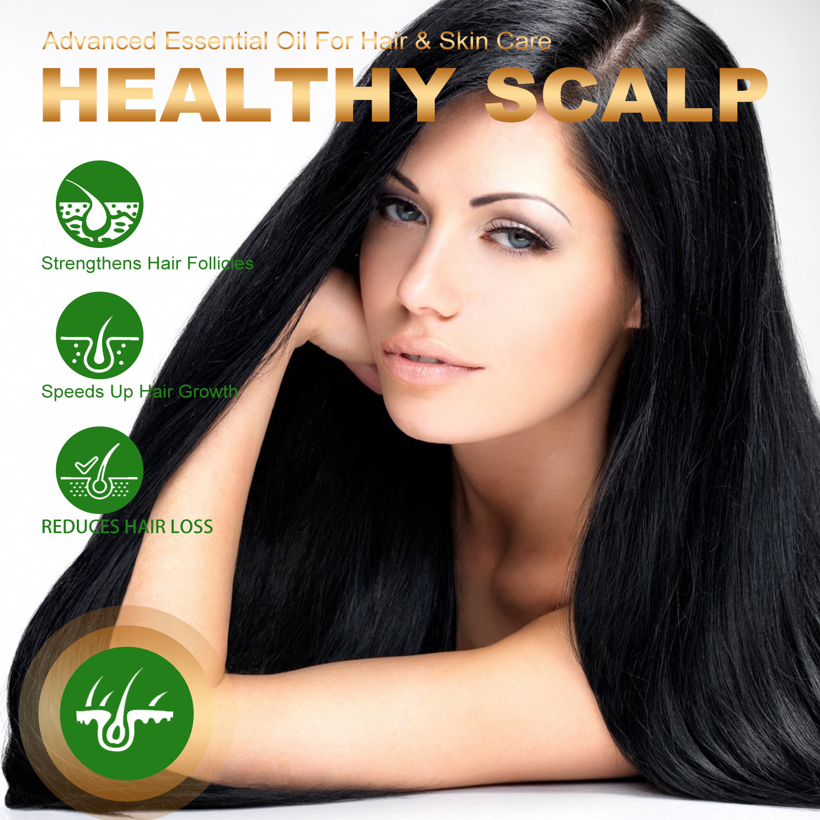 EELHOE Rosmarin ätherescht Ueleg reparéiert beschiedegt Hoer, stäerkt d'Hoer, mécht d'Hoer fest a glätt d'Hoer._voghion.com