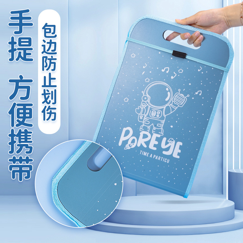 Bolsa de papel de prueba de órgano de borde vertical A4 carpeta de papel multicapa maletín de mano bolsa de oficina