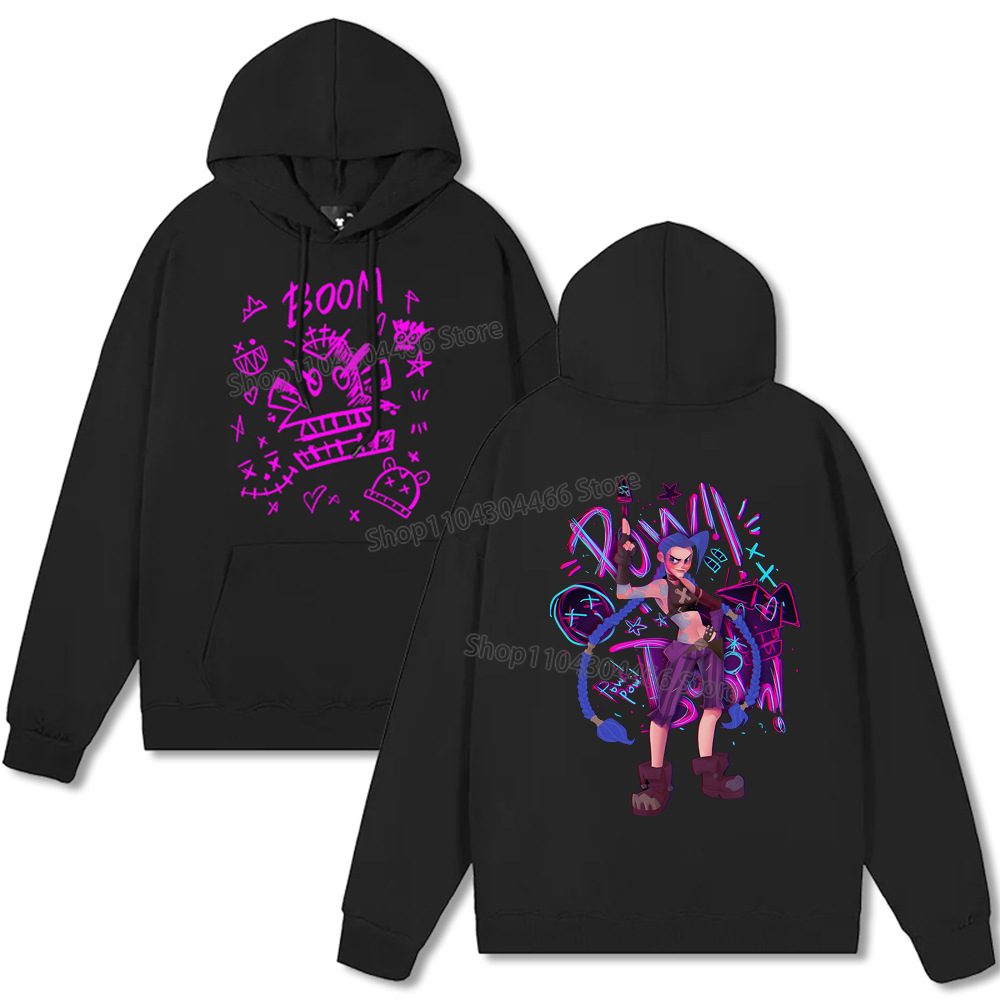 Arcane Hoodie Y2k Clothes Jinx Arcane Pullover for Men/women