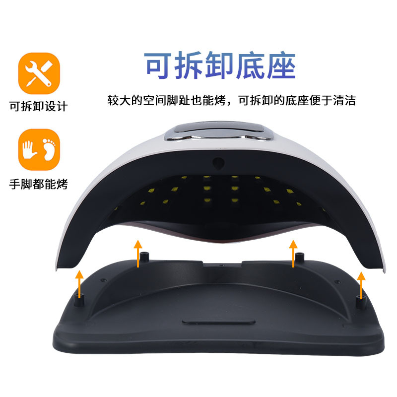 Nueva lámpara de manicuras 280W máquina de manicuras de alta potencia UV lámpara de horneado de uñas led secador de luz de terapia de secado rápido transfronterizo