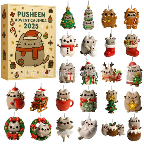 Estación independiente NASA serie de automóviles de lujo Adviento caja ciega decoración de árbol de Navidad colgante acrílico