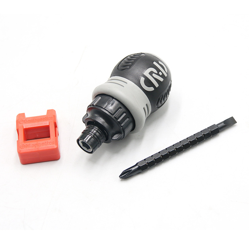 Juego de destornilladores de trinquete pequeños para uso transfronterizo, destornillador de doble cabeza Phillips y plano en caja, herramienta combinada doméstica de formas especiales.