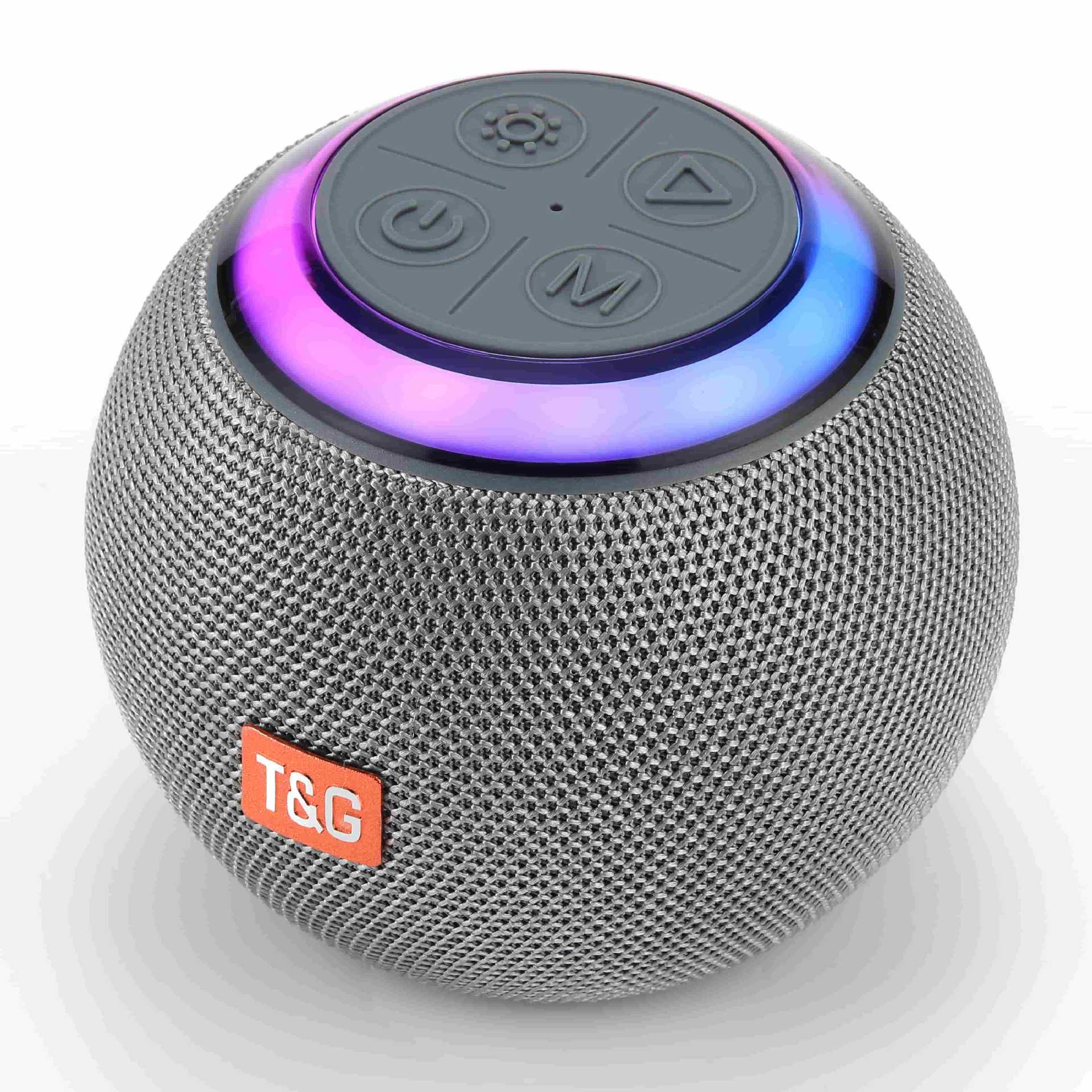 Nuevo TG683 altavoz bluetooth redondo lámpara de colores tarjeta USB portátil al aire libre altavoz mini subwoofer