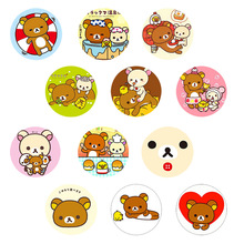 跨境新品Rilakkuma Plush日本轻松熊周边 时光宝石软磁冰箱贴批发