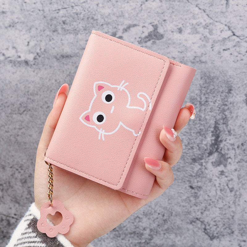 Factory Wholesale Short Wallet Female Mini Student Coin Purse Small 30% Fold Cute Card Holder Multi Card Holder Factory Wholesale Short Wallet Female Mini Student Coin Purse Small 30% Fold Cute Card Holder Multi Card Holder
