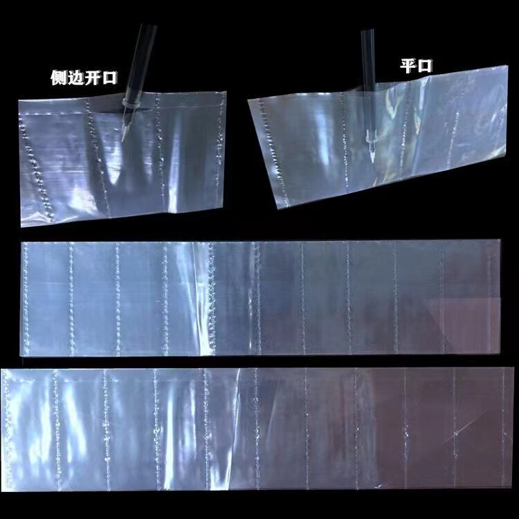 PE Tearable Ten-grid Plastic Bag Parts One-piece Bag Clock Row Bag Lattice Bag Lattice Bag Lattice Bag Transparent New Plastic Bag