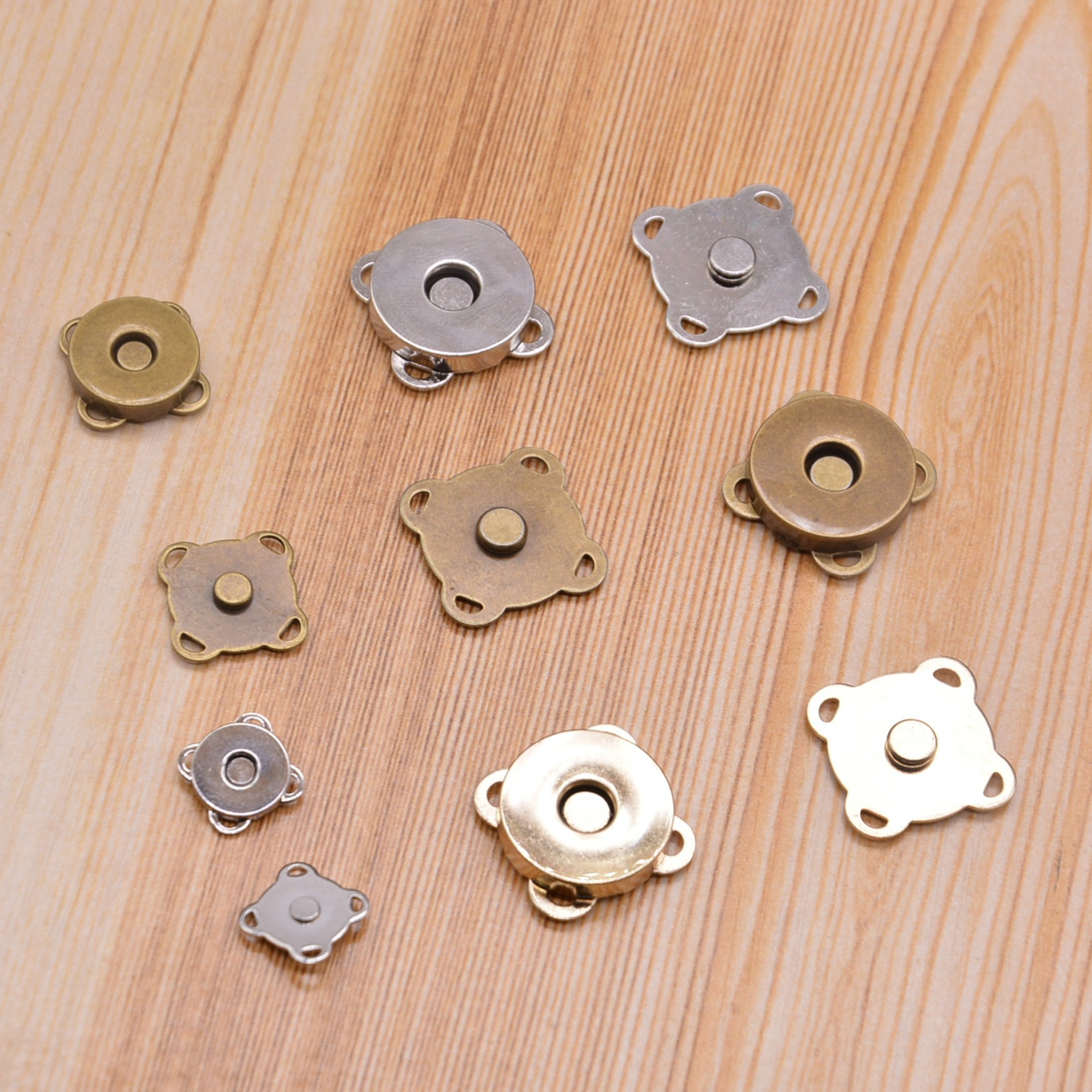 工厂直供大量现货10-18MM磁扣梅花磁扣超薄磁钮高档防锈经久耐用