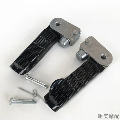 Bike Footrest Folding Rear Seat | Electric vehicle pedal - ordinary-black-model-left-right