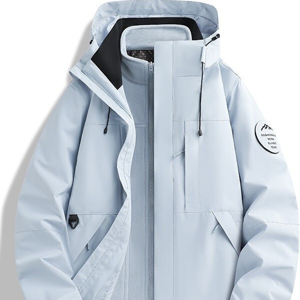 Camel Brand Same Style 3-in-1 Outdoor Waterproof and Windproof Jacket for Men and Women with Detachable Graphene Lining for Mountaineering Camel Brand Same Style 3-in-1 Outdoor Waterproof and Windproof Jacket for Men and Women with Detachable Graphene Lining for Mountaineering