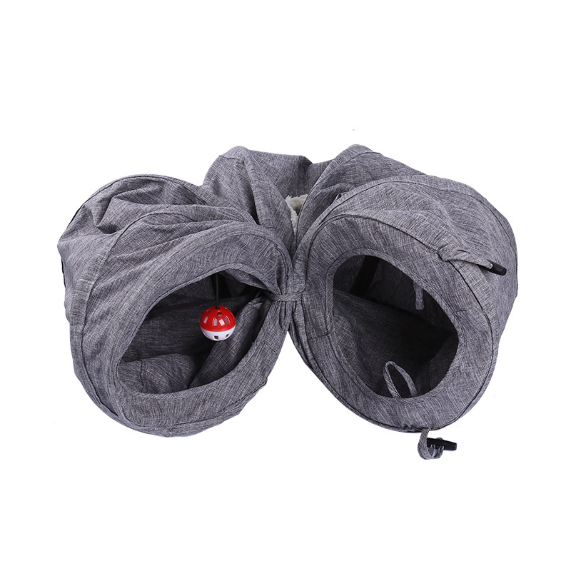 Suministros para mascotas Amazon nuevo lienzo resistente a los arañazos gato recto túnel juguete plegable gato túnel gato juguete