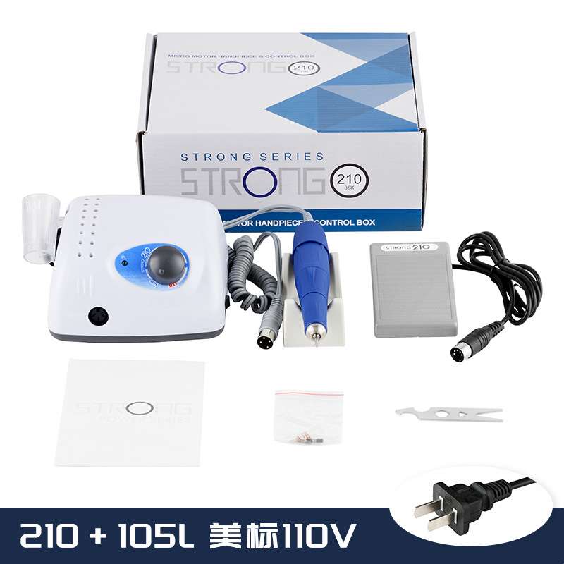 Shixin máquina de pulir STRONG210 + 105L máquina de reparación de uñas taladro eléctrico del clavo máquina dental Jade joyería