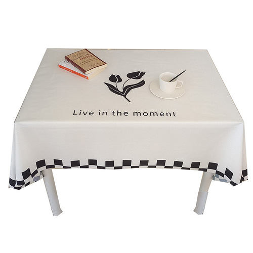 ins velvet cloth tablecloth student plain desk pad makeup table decoration coffee table dustproof cover tablecloth