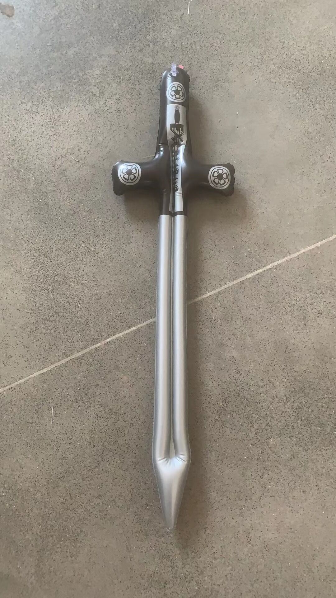 En stock venta al por mayor PVC inflable pirata cuchillo inflable juguete espada inflable simulación arma actividad apoyos