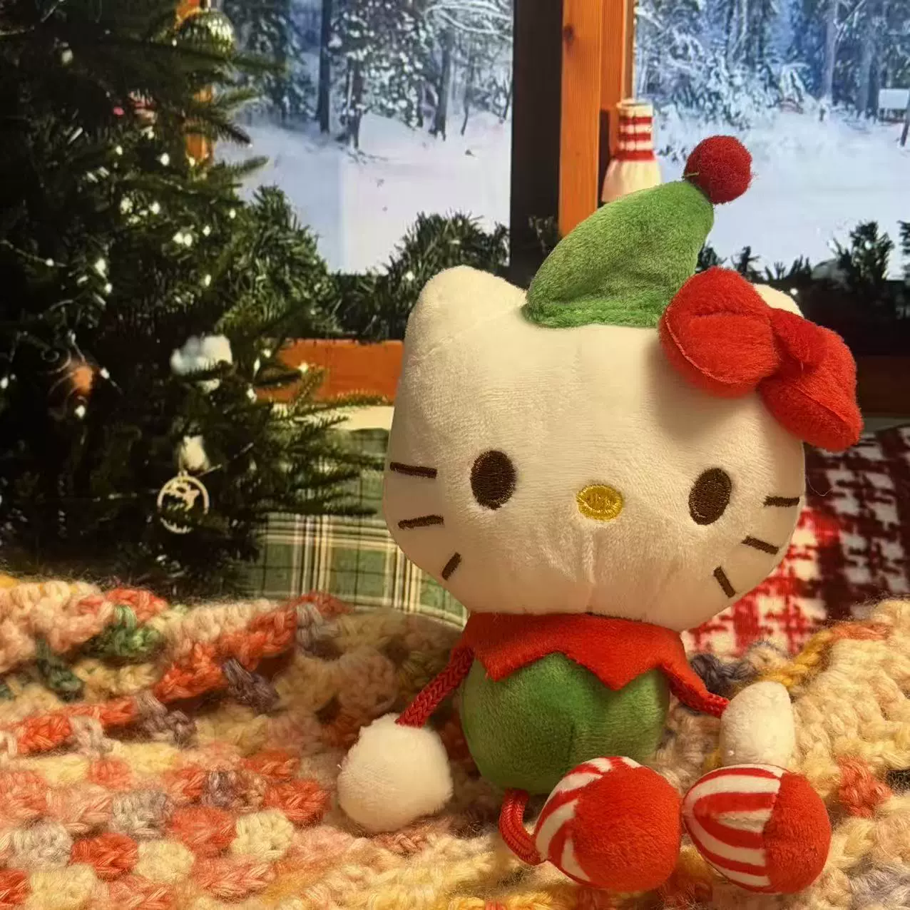 Плюшевая подвеска-брелок для ключей (Hello Kitty) симпатичная кукла, мягкая мини-плюша 10+ вариантов дизайна, подарок 0.038 кг