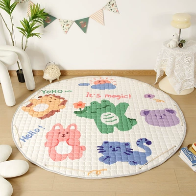 Bag, Avtomobil döşəmə paspasları - hello-everyone-15-m-diameter-round-storage-mat