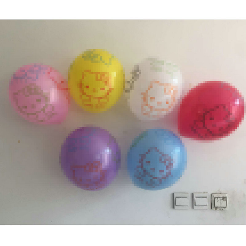 Производитель поставляет 2,8 г пятистороннюю смешанную картинку, анимацию, KT, украшение в виде кота, мультяшную сцену, круглый воздушный шар, заводское пятно, оптовая продажа