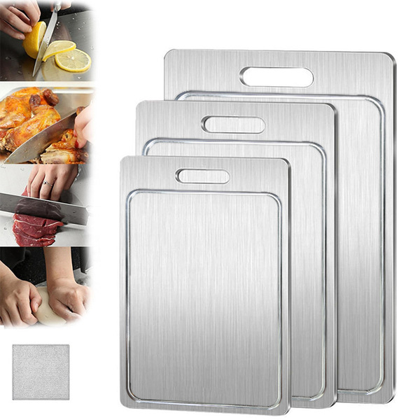 antibacterial double-sided cutting board stainless steel