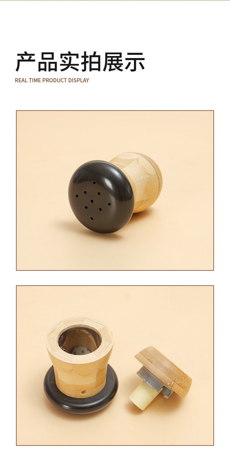 Facial Moxibustion Mushroom Tool Bian Stone Warm Moxa Jar for Home Beauty Care preparation