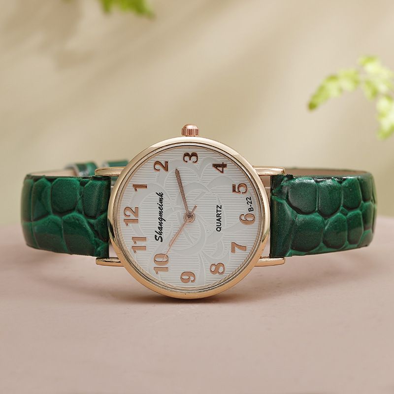 Reloj de cuarzo para mujer minimalista estilo bosque resistente_voghion.com
