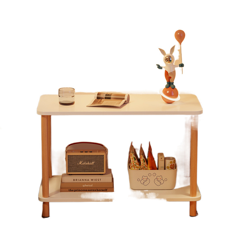 Sofá de mesa de té sala de estar pequeño gabinete de mesa de cabecera móvil gabinete de mesa lateral simple alquiler de mesa cuadrada