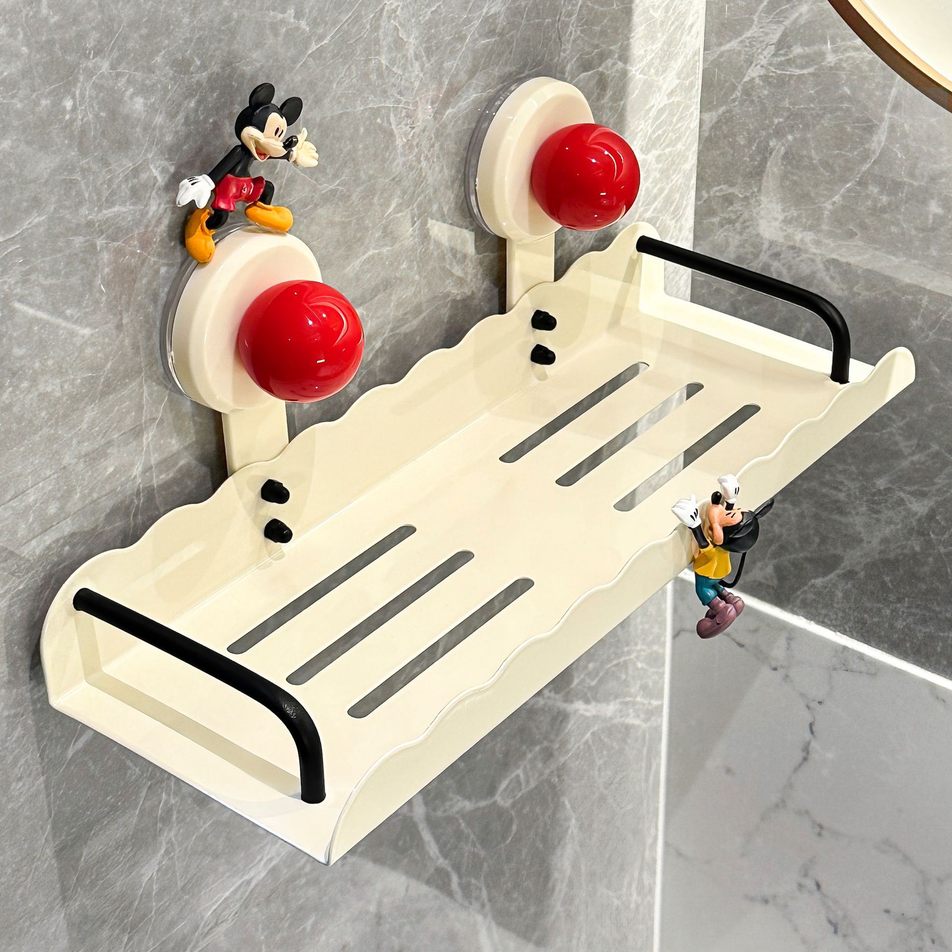 Bathroom Suction Cup Storage Rack Faucet Punch-Free Wash Basin Storage Rack Bathroom Wall Hanging Storage