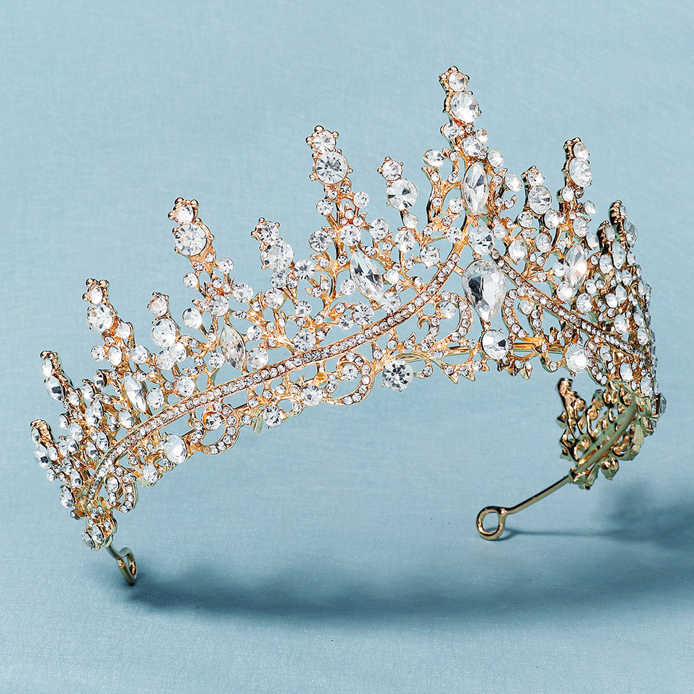 Nouvelle Robe De Mariée De Couronne En Alliage De Diamant De Luxe Rétro En Gros Nihaojewelry display picture 6