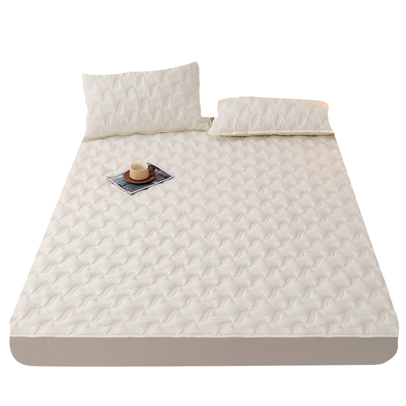 Cama de diafragma impermeable clase A una sola pieza de algodón intercalado cubierta protectora de colchón Simmons cubierta de cama a prueba de polvo cubierta de cama
