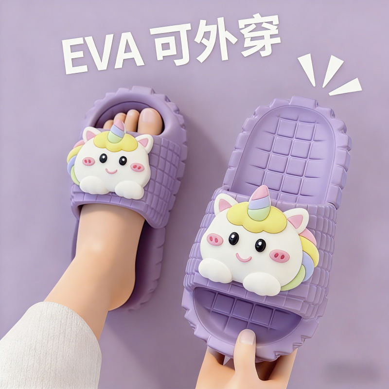 Unicorn Slippers for Kidsren, Boys and Girls, Summer Baby Slippers, Infant Beach Shoes, Outdoor and Indoor Kidsren's Slippers Unicorn Slippers for Kidsren, Boys and Girls, Summer Baby Slippers, Infant Beach Shoes, Outdoor and Indoor Kidsren's Slippers