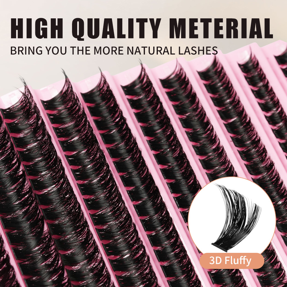 Kit de pestañas europeas y estadounidenses transfronterizas pestañas falsas extensiones DIY pestañas conjunto de pegamento pestañas