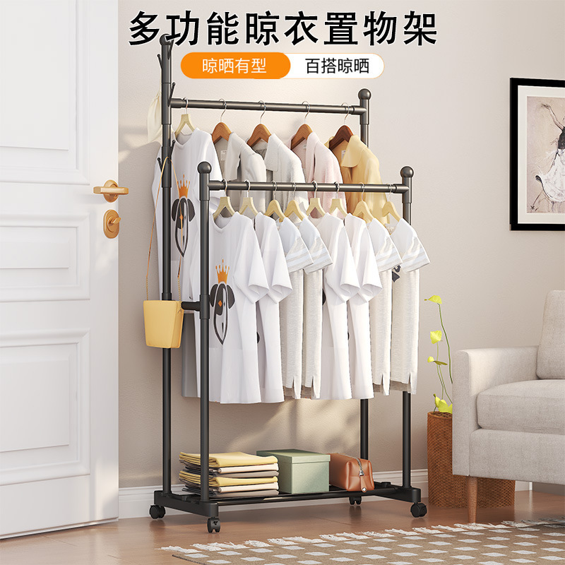 Tendedero de ropa de pie para interior