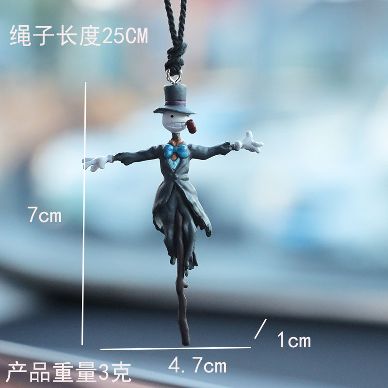 Cross-Border Scarecrow, Totoro, Buzz Lightyear Umbrella, Cute Ghost Car Decoration Supplies, Car Pendant, Decorative Pendant