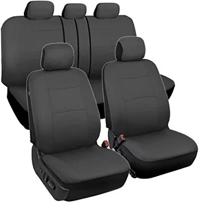 and Flat Surface – Universal seat cover - full-dark-gray-9-piece-set-2-piece-set-single-seat