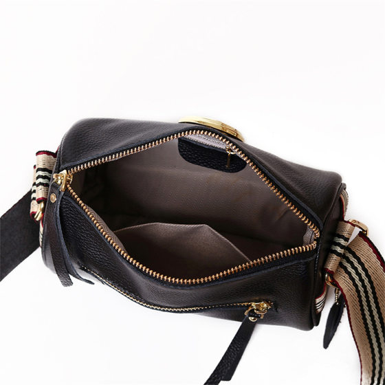 Cross-border Leather Small Bag 2024 New Simple Women's Bag Large Capacity Shoulder Crossbody Bag Cowhide Soft Leather Small Square Bag