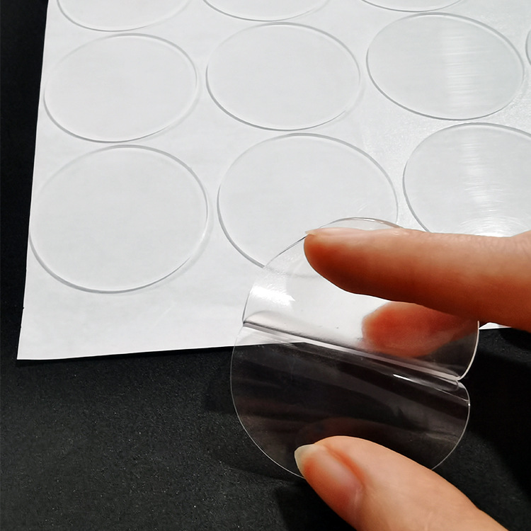 免剪纳米胶贴透明可移胶春联无痕胶贴圆形亚克力胶模