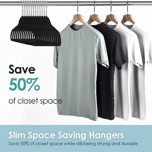 Flocked clothes hanger household non-slip anti-shoulder corner wardrobe clothes drying rack dry and wet dual-use clothing support dormitory hook