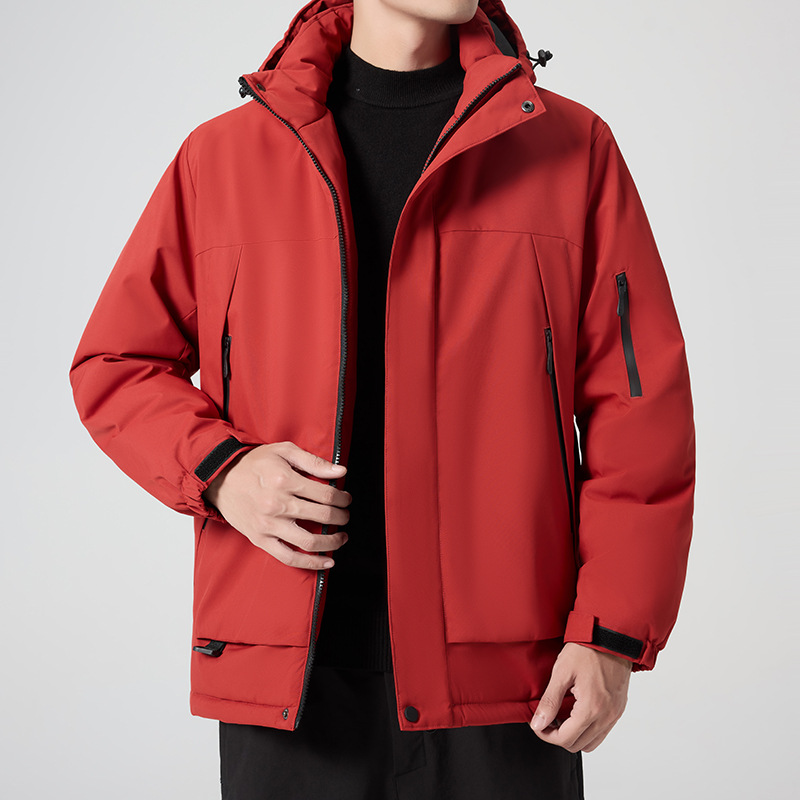 Winter cotton coat for men, thickened cotton jacket, youth windproof coat, waterproof jacket, outdoor jacket, warm cotton clothing for men