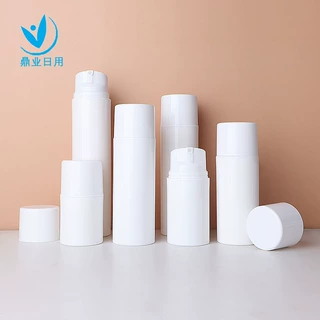 30-150ml全罩白色胖pp瓶 便携面霜精华真空瓶 大容量PP乳液真空瓶