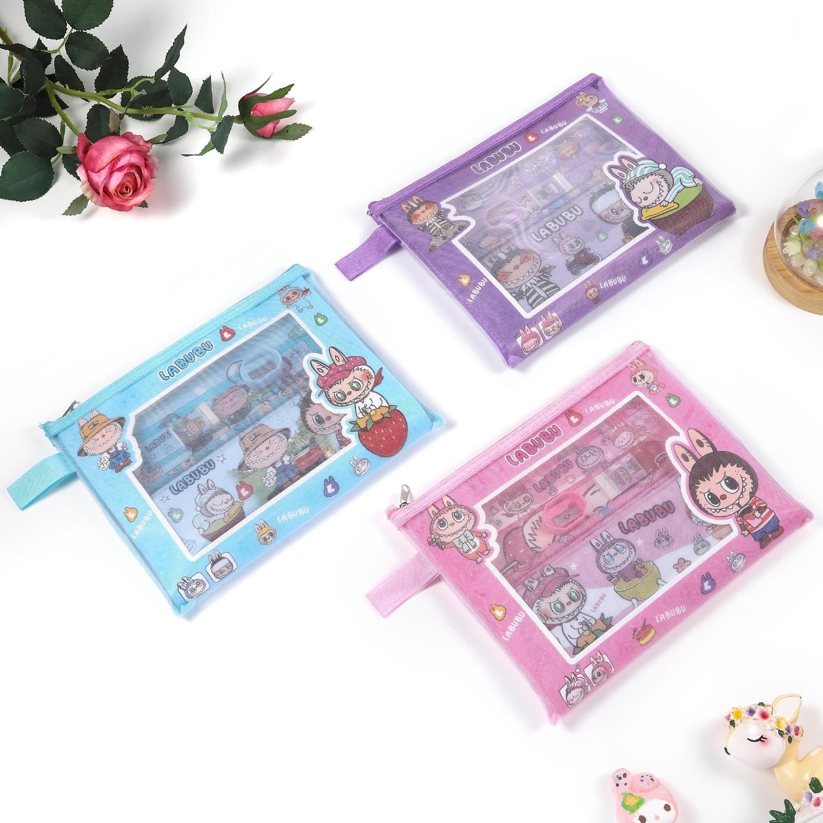 Set de Papelería Escolar Dibujos Animados para Estudiantes image 12