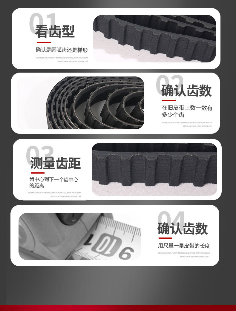 Korea Dongyi Synchronous Belt-3M171-174-285-783 Transmission Belt Synchronous Pulley Belt High Wear Resistance
