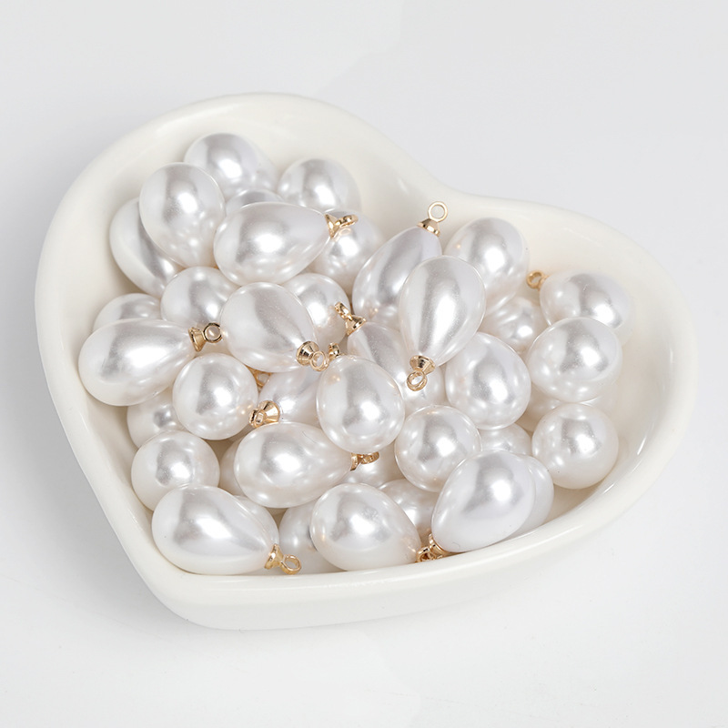 Factory spot ABS sheep eye imitation pearl highlight water drop gold pendant necklace loose bead pendant jewelry accessories Factory spot ABS sheep eye imitation pearl highlight water drop gold pendant necklace loose bead pendant jewelry accessories
