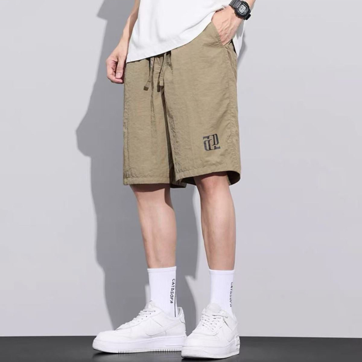 X43 5부팬츠  카키