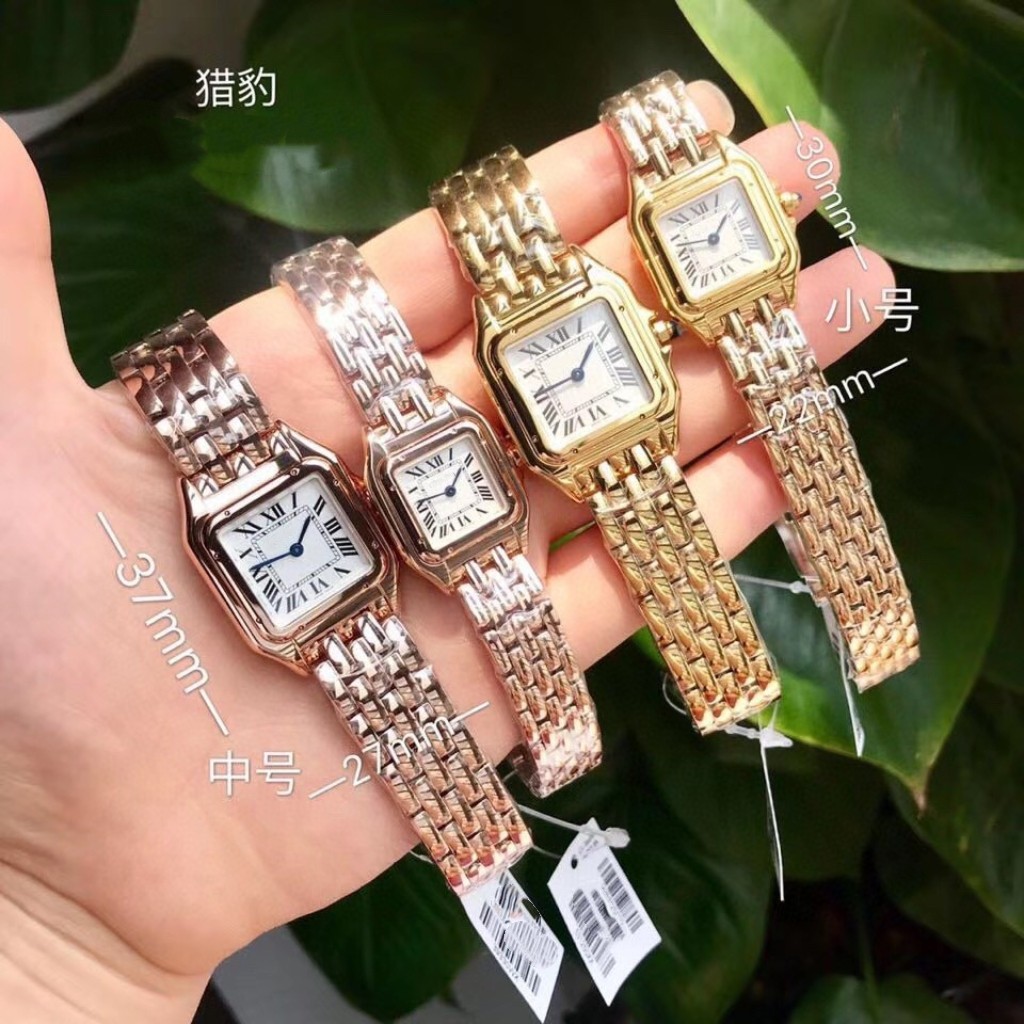 A Drop-Shipping Square-Shaped Rhinestone-Encrusted Roman Dial Leopard-Pattern Stainless Steel Quartz Women's Watch with a Vintage Style