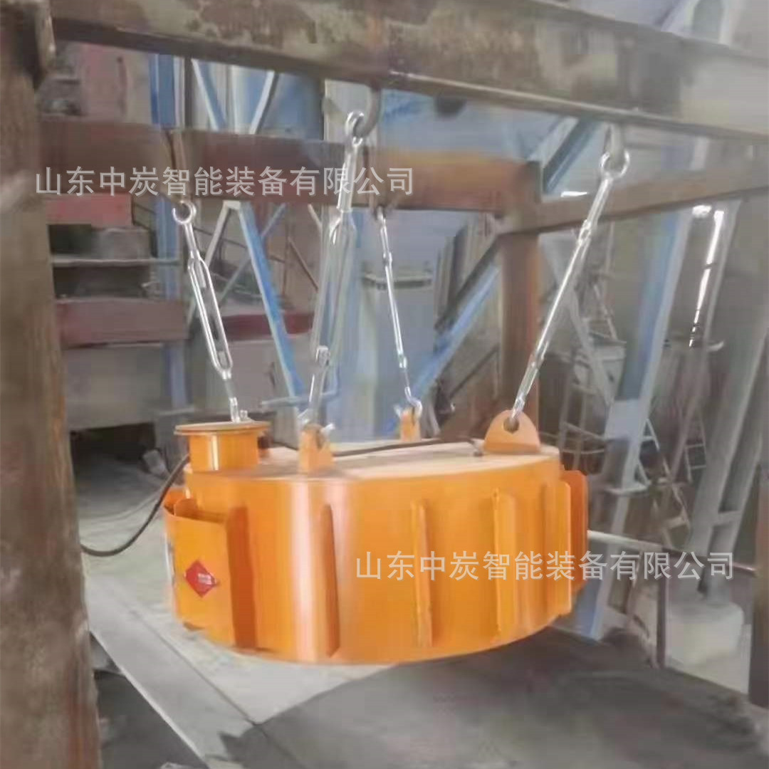 悬挂式自卸电磁除铁器 滚筒腰鼓形 RCDB-12悬挂式自卸电磁除铁器