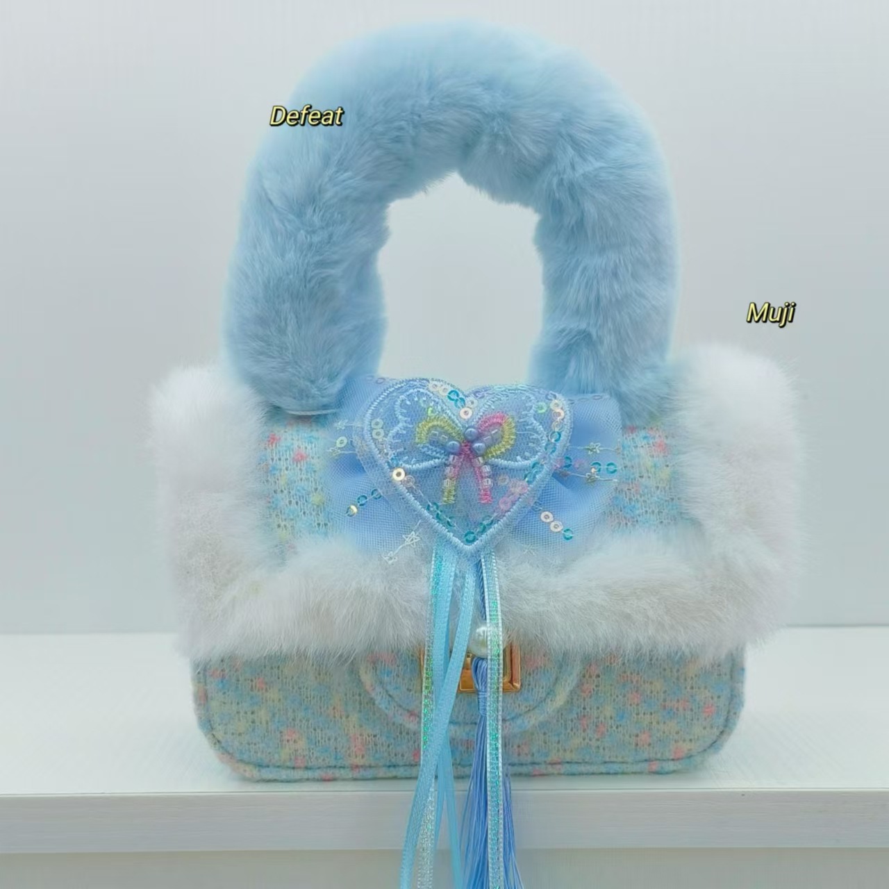 Bolsos de peluche de estilo nacional, bolsos de hombro para niños de moda extranjera, bolsos pequeños, bolsos de accesorios, bolsos de cambio