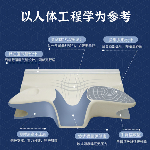 Memory pillow cervical vertebra pillow neck pillow slow rebound memory foam pillow core butterfly high pillow memory pillow pillow case wholesale