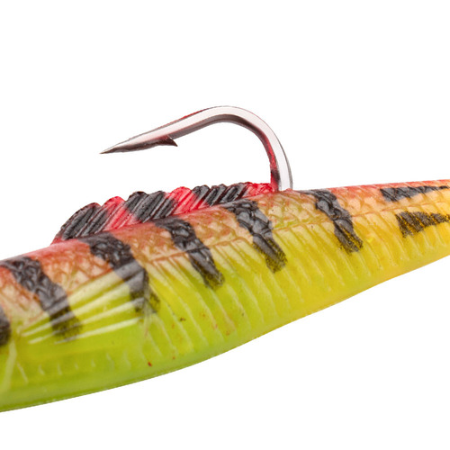 6cm 5.6g T-tail Lead Fish Lure Artificial Single Hook Lure with Weight Full Swim Layer Soft Baits for Spotted Bass